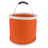 Maxbell Folding Bucket Water Container Pail for Camping BBQ Fishing 9L Orange