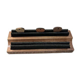 Maxbell Instrument Stand Clip Guitar Player Accessory Organizer Wooden for Guitarist Long light wood