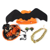 Maxbell Halloween Pet Cosplay Outfit Adjustable Harness Outfit 4Pcs for Cosplay