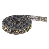 Max Maxb 1 Yard Crystal Rhinestone Ribbon Sewing Trim DIY Crafts Supplies Golden