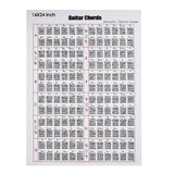 Max Guitar Chord Chart Portable On the Go Great for Beginners 12x16 inch