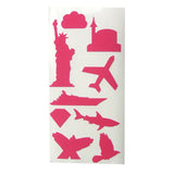 Maxbell Self-adhesive PU Leather Patch Applique for Clothing Coat Sofa Rose Red