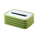 Maxbell Creative Facial Tissue Box Holder Cover Folding Dispenser for Car Green