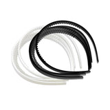 Maxbell 10 Pieces Plastic Headband DIY Hair Band Hair Hoop with Teeth for Men Women