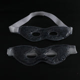 Max 2Pcs Soft Gel Ice Eye Mask Hot Cold Compress Pack Ice Eye Mask Black