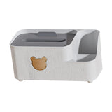 Maxbell Tissue Box Holder Desktop Storage Box Case for Night Stand Office Dresser S White