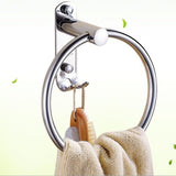 Max Maxb Stainless Steel Polished Wall Mount Towel Ring Bath Shower Bathroom Holder