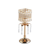 Maxbell Crystal Candle Holder Candle Stand for Birthday Party Living Room 31cm H