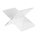 Maxbell Book Holder Stand x Shaped Sturdy Clear Reading Rack for Cookbook Photo Desk