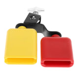 Maxbell Double Mounted Bell Set Noisemaker Percussion Instrument Accessory Style B