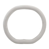 Maxbell Car Steering Wheel Cover Soft Skidproof for Women Girls Ladies Most Car White