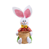 Maxbell Funny Easter Rabbit Basket Eggs Candy Gift Basket Crafts Decoration Home Green Pants