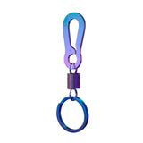 Maxbell Fashion Car Keyrings Men metal Decoration Waist Belt Buckle Pendant Light blue