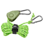Maxbell Ratchet Pulley Rope Hanger Cord Lanyard for Gardening Camping Backpacking