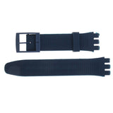 Maxbell 19mm Silicone Rubber Replacement Watch Bands Waterproof Gray Blue
