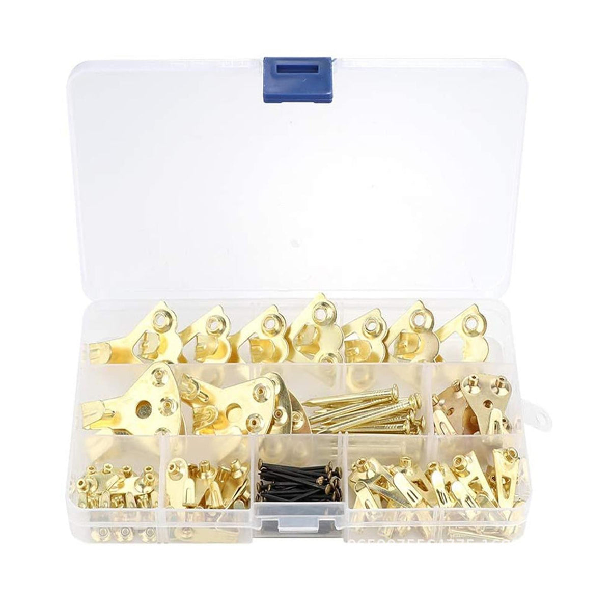 Maxbell 120Pcs Picture Hangers with Nails Hanging Decoration for Clothes Mirror gold