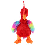 Max Electric Soft Plush Doll Toy Screaming Chicken Walking Singing Animal Red