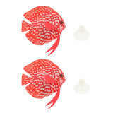 Maxbell Luminous Simulation Fish Aquarium Glow Decoration Artificial Fishes Red