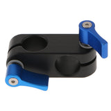 Maxbell 90 Degree Rail Clamp Rod Clip Stabilizer Rig System Mount for Camera Blue