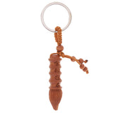 Max Wooden Carving Car/Bag/Purse Key Ring Lucky Pendant Key Chain 15