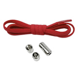 Maxbell Elastic No Tie Shoelaces Semicircle Tieless for Boots Running Shoes Children Red