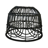 Maxbell Rattan Lamp Shade Lamp Decoration Modern Scandi Light Fixture for Hotel Black