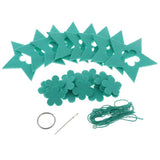 Max 1Set Stars Non-woven Felt Fabric Hanging Decors for Home Wall New Year Party
