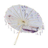 Maxbell Classical Dance Umbrella Handpainted Parasol for Bridal Costume Housewarming Violet