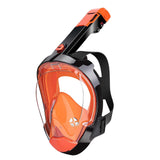 Maxbell Adult Scuba Diving Mask Camera Mount Swim Mask for Swimming Free Diving Gear L XL Black Orange