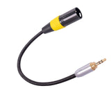 Maxbell Audio Line Microphone Cord Adapter XLR Male 3 Pin for Cameras Speakers Style A