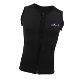 Maxbell Mens 2mm Black Neoprene Wetsuit Vest Front Zipper Top for Diving Surfing XL