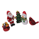 Maxbell Christmas Series Set Santa Claus Photo Prop Figurine for Home Decor Tabletop