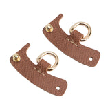 Maxbell Bag Strap D Rings Punch Free Handbag Strap Loop for Shoulder Bag Handbag DIY Brown