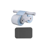 Maxbell Anti Slip Ab Roller Wheel Silent Knee Pad Double Wheeled for Beginners Blue Gray