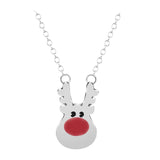 Maxbell Cute Pendant Necklace Fashion Gift Charms Jewelry for Party Women Christmas Argent