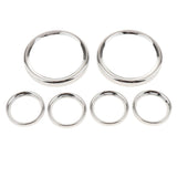 Maxbell Speedometer Bezel Covers Set for Harley Electra Street Ultra Classic Trike Models 1996-2013 / Touring FLHX FLHT FLH 1986-2013
