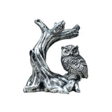 Maxbell Ball Display Stand Ball Holder Owl Figurine Statue Sphere Stand Party Favors Argent