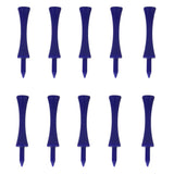 Maxbell 10pcs Golf Tees Plastic Golf Nail Limit Pin Golf Accessories 70mm Blue