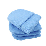Maxbell 4x Durable Car Dashboard Soft Microfiber Cars Wax Applicator Mitten Blue