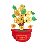Maxbell Chinese Artificial Bonsai Money Tree Decoration for Spring Festival Decor M