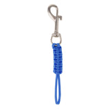 Maxbell Scuba Diving Snap Hook Single Ended Flag Clips Water Sports Paracord Lanyard Blue