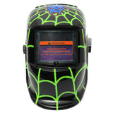 Max Auto Darkening Solar Powered Welding Helmet Mask Spider Nest