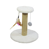 Maxbell Cat Scratching Post Scratch Pole Gift Durable for Kittens Supplies Round White