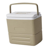 Maxbell Insulated Thermal Organizer Cooler Bag for Car Picnic Lunch Barbecue Khaki 17L