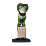 Maxbell Resin 3D Craft Frog With Suitcase Figurine Home Tabletop Decor Gift Gold