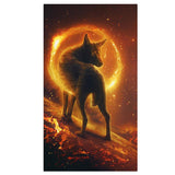 Maxbell Wolf 5D Diamond Painting DIY Embroidery Cross Stitch Needlework Craft Brown