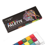 Maxbell 20 Colors Face and Body Paint Washable for Costume Body Art Adults Rose red stencils