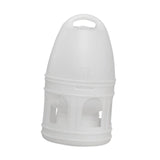 Maxbell Bird Water Drinker Parakeet Chicken Dove Feeder with Hanging Handle White 3L