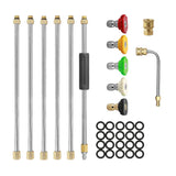 Max Maxb 1/4'' Pressure Washer Extension Wand Replacement Lance Spray Nozzle Tips