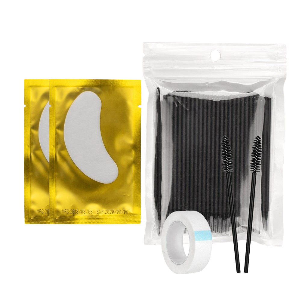Maxbell 4 in 1 Professional Beginner Grafting Eye Lash Eyelash Extensions Set Black